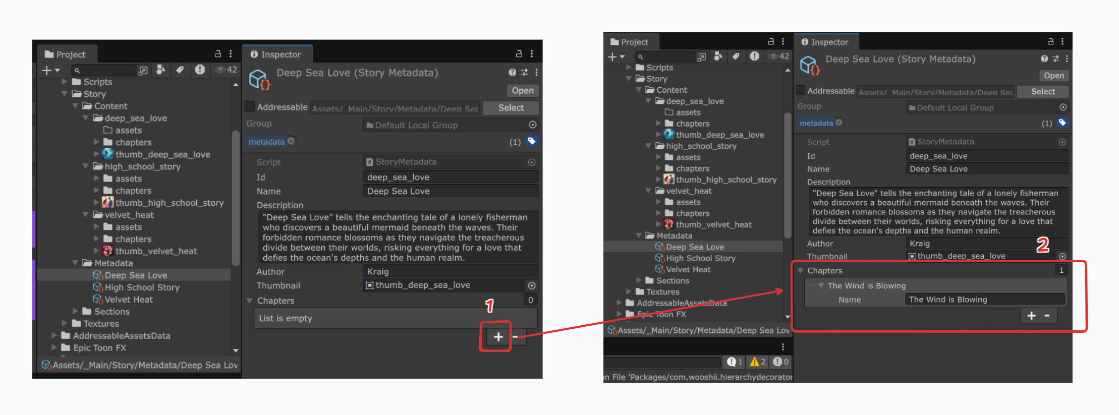 Add Yarn File to Story Metadata