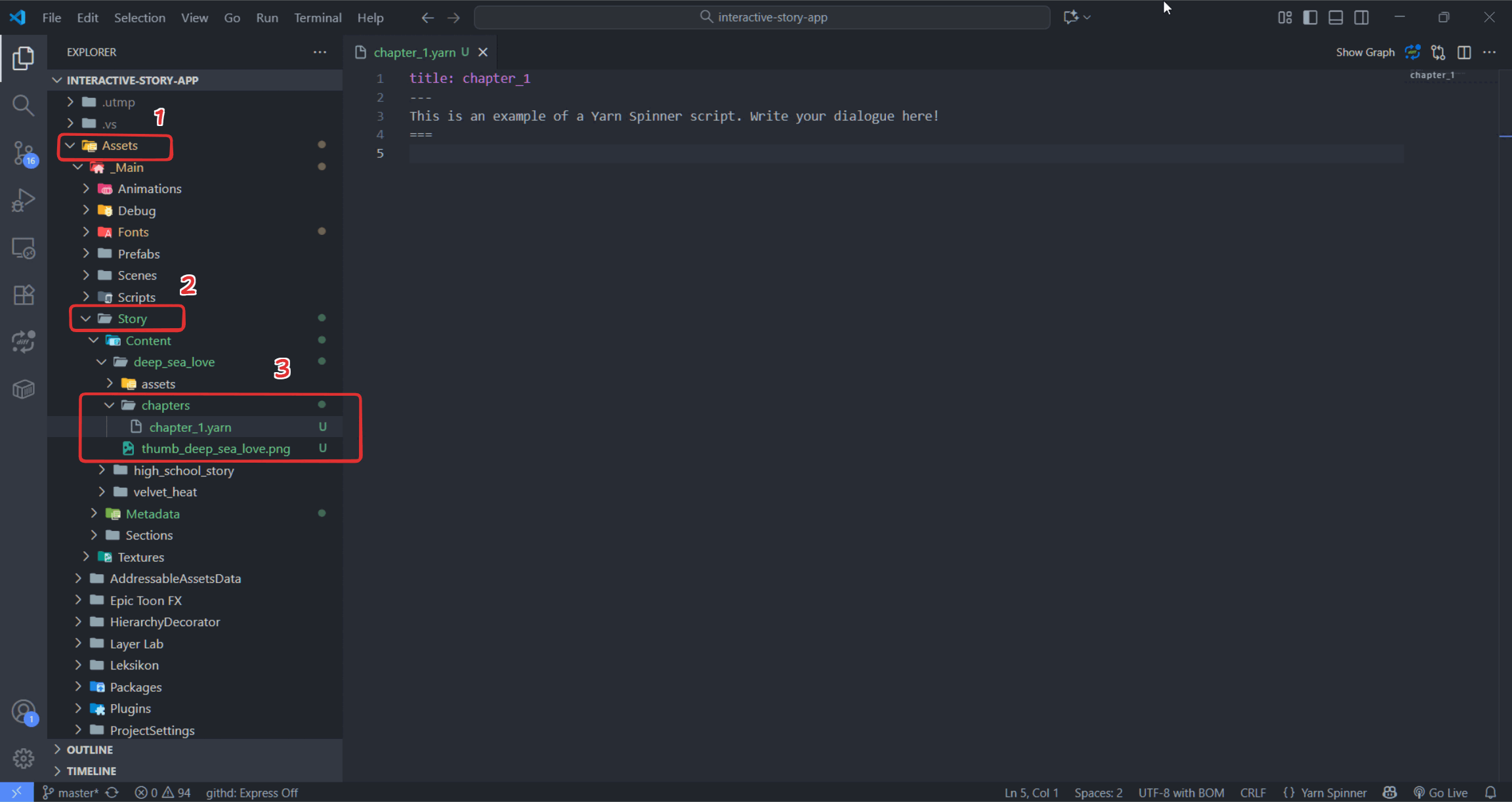 Open Yarn File in VS Code