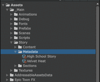 Story Metadata Folder