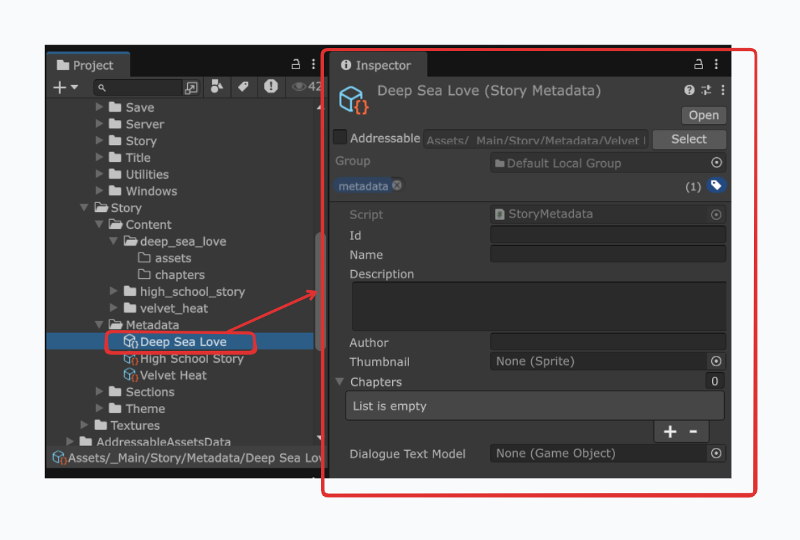 Story Metadata Inspector