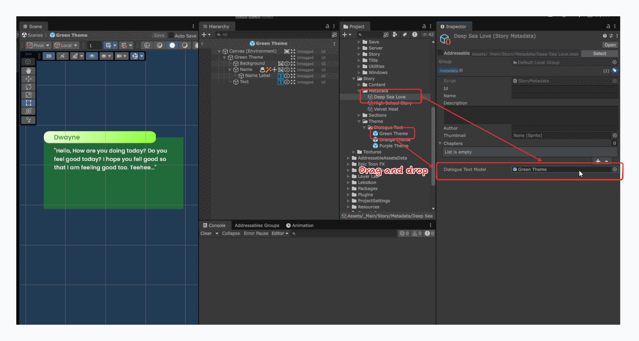 Updating Dialogue Text Model